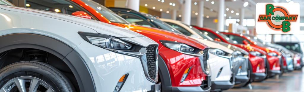 R&B Car Company dealership in Fort Wayne, Indiana, featuring a variety of used cars and vehicles for sale.