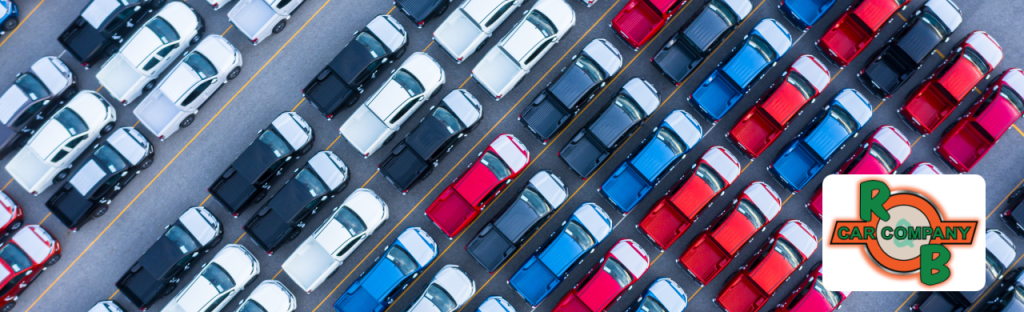 A variety of used cars for sale at R&B Car Company, Warsaw car lot in Indiana.

