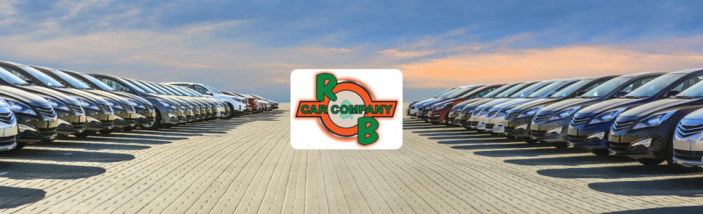 Wide-angle view of R&B Car Company Warsaw lot filled with quality used SUVs and trucks for sale
