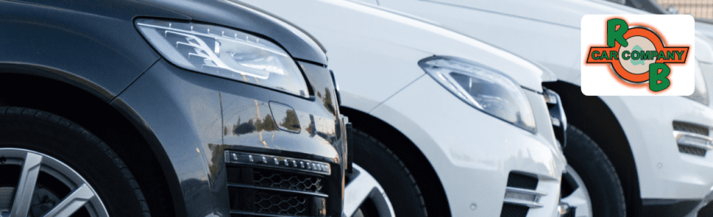 Wide selection of cars, trucks, and SUVs at R&B Car Company South Bend dealership lot.