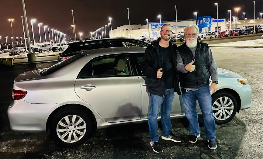 Jeremy's Toyota Corolla with Ron