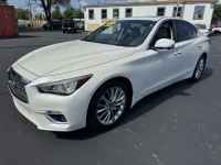 Used, 2021 INFINITI Q50 LUXE AWD, White, 750337-1